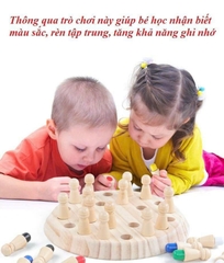 Đồ Chơi Gỗ 8% Cờ Trí Nhớ Cho Bé Rèn Luyện Trí Nhớ Tư Duy Logic | XKIDS