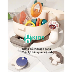 Bộ Đồ Chơi Lục Lạc Gặm Nướu 10 Món Cho Bé Kèm Hộp Vali – Mã PVN1153