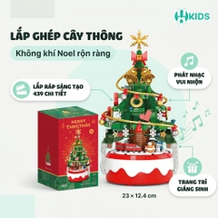 Bộ Lắp Ghép Cây Thông Giáng Sinh Phát Nhạc 439 Chi Tiết