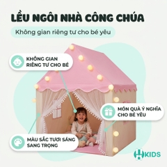 Lều Công Chúa Cho Bé XKIDS Q778-1 – Lều Ngôi Nhà Màu Hồng Có Rèm Cửa