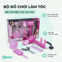 Bộ Đồ Chơi Làm Tóc Chạy Pin Hair Salon QY003 Cho Bé