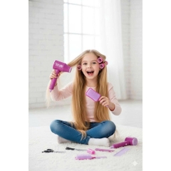 Bộ Đồ Chơi Làm Tóc Chạy Pin Hair Salon QY003 Cho Bé