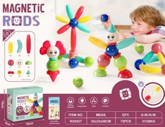 Đồ chơi xếp hình nam châm hình khối thế hệ mới, lắp ráp thông minh thành hình người