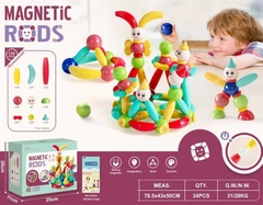 Đồ chơi xếp hình nam châm hình khối thế hệ mới, lắp ráp thông minh thành hình người