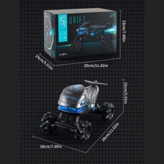 Xe Cá Mập Địa Hình Điều Khiển Từ Xa Có Phun Khói S883 - Xe Drift Cho Bé 6+