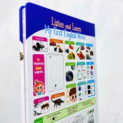 Đồ Chơi Âm Thanh My First English Words Sound Book – 300+ Từ Vựng, 13 Chủ Đề Cho Bé