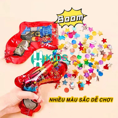 Súng Bắn Hoa Giấy Kim Tuyến Cho Bé – Đồ Chơi Pháo Giấy Nhiều Màu Sắc
