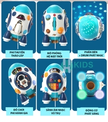 Đồ chơi tên lửa trẻ em phát nhạc cho bé