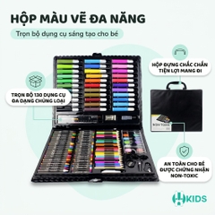 Hộp Màu Vẽ Đa Năng 130 Chi Tiết Cho Bé