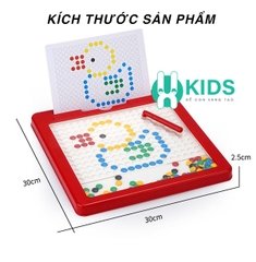 Bảng vẽ xếp hình nam châm thế hệ mới - đồ chơi giáo dục sớm tăng sự khéo léo của đôi tay và khả năng tạo hình cho bé