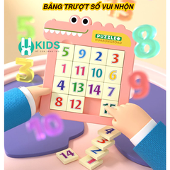 Bảng Xếp Hình Ghép Tranh Trượt Số Puzzle Cho Bé