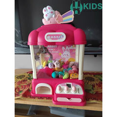 Máy Gắp Thú Bông Mini Cỡ Lớn Cao 42cm Thỏ Cầu Vồng Cho Bé