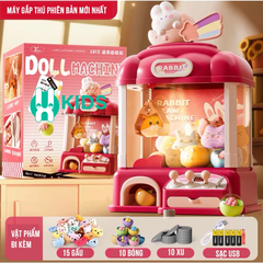 Máy Gắp Thú Bông Mini Cỡ Lớn Cao 42cm Thỏ Cầu Vồng Cho Bé