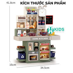 Bộ Đồ Chơi Nhà Bếp Cỡ Lớn Cho Bé – Tủ Lạnh, Lò Nướng, Bồn Rửa Và Nhiều Phụ Kiện