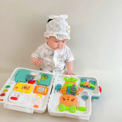 Vali Bận Rộn Montessori 6in1 Cho Bé 18th, Đồ Chơi Giáo Dục sớm Montessori, phát triển tư duy & kỹ năng sống