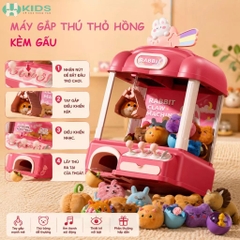 Máy Gắp Thú Bông Mini Cỡ Lớn Cao 42cm Thỏ Cầu Vồng Cho Bé