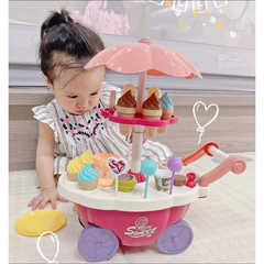 Xe Bán Kem Đồ Chơi 2 Tầng Có Nhạc Và Xoay