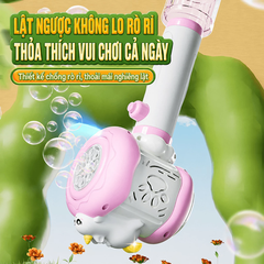 Máy Bắn Bong Bóng Tự Động Có Đèn LED Cho Bé – Mã BC-1065