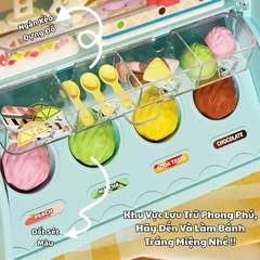 Bộ Đồ Chơi Máy Làm Kem DIY 6 Trong 1 Cho Bé