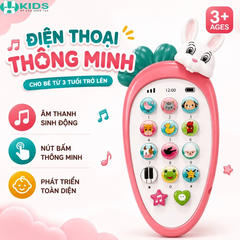 Điện Thoại Đồ Chơi Hình Cà Rốt Cho Bé Có Nhạc