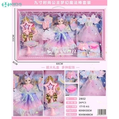 Bộ Búp Bê Công Chúa Princess Dream Kèm Váy Dạ Hội Và Phụ Kiện Thời Trang