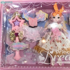 Bộ Búp Bê Công Chúa Princess Dream Kèm Váy Dạ Hội Và Phụ Kiện Thời Trang