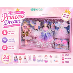 Bộ Búp Bê Công Chúa Princess Dream Kèm Váy Dạ Hội Và Phụ Kiện Thời Trang