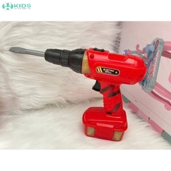 Xe Cứu Hỏa Đồ Chơi Có Nhạc Đèn, Bộ Dụng Cụ Sửa Chữa Nhập Vai Lính Cứu Hỏa 33 Chi Tiết