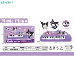 Đàn Piano Điện Tử Kuromi 22 Phím, Đàn Organ Mini Phát Nhạc Cho Bé Từ 3 Tuổi