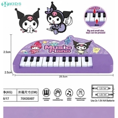 Đàn Piano Điện Tử Kuromi 22 Phím, Đàn Organ Mini Phát Nhạc Cho Bé Từ 3 Tuổi