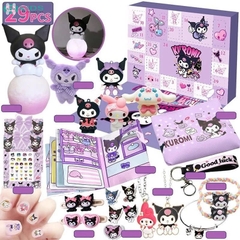 Hộp Quà Bất Ngờ Kuromi 24 Ô Dành Cho Bé