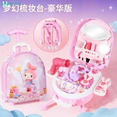 Vali Trang Điểm Cho Bé Dạng Bàn Có Gương, Kèm Nhiều Phụ Kiện