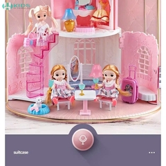 Túi Xách Búp Bê Công Chúa Biến Hình Ngôi Nhà Phòng Ngủ