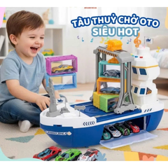 Tàu Chở Ô Tô Cỡ Lớn Kèm 12 Xe Con, Có Cần Cẩu Container Và Khoang Đựng Xe