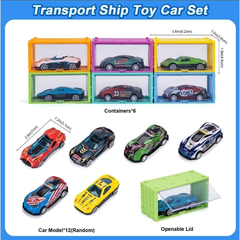 Tàu Chở Ô Tô Cỡ Lớn Kèm 12 Xe Con, Có Cần Cẩu Container Và Khoang Đựng Xe