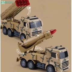 Set 6 Xe Ô Tô Quân Sự Cỡ Lớn, Xe Tăng Tên Lửa Trực Thăng Cứu Thương Chạy Đà Cho Bé