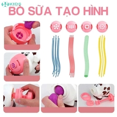 Bộ Đất Nặn Bò Sữa Tạo Hình, Máy Ép Mì Kèm Khuôn Và Đất Nặn Nhiều Màu Cho Bé