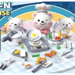 Bộ Đồ Chơi Nấu Ăn Đầu Bếp Gấu 34 Chi Tiết Cho Bé