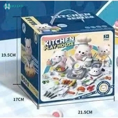 Bộ Đồ Chơi Nấu Ăn Đầu Bếp Gấu 34 Chi Tiết Cho Bé