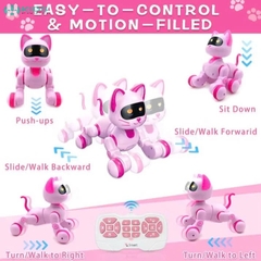 Robot Mèo Máy Điều Khiển Từ Xa, Có Nhạc Lập Trình Chuyển Động Dễ Thương Cho Bé