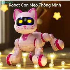 Robot Mèo Máy Điều Khiển Từ Xa, Có Nhạc Lập Trình Chuyển Động Dễ Thương Cho Bé