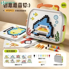 Bộ Xếp Hình Hạt Nấm Sáng Tạo 3D Puzzle 493 Chi Tiết Cho Bé