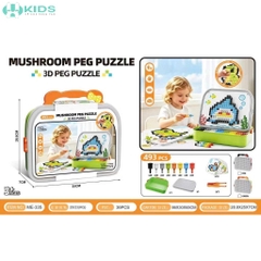 Bộ Xếp Hình Hạt Nấm Sáng Tạo 3D Puzzle 493 Chi Tiết Cho Bé