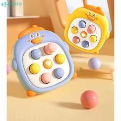Đồ Chơi Đập Chuột Bấm Tay Hình Vịt, Trò Chơi Phản Xạ Giảm Căng Thẳng Mini