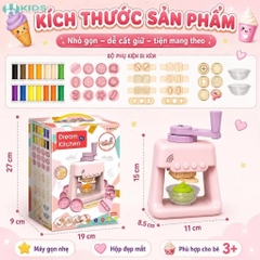 Máy Làm Kem Đất Nặn Dream Kitchen 40pcs, Kèm 12 Màu Đất Nặn Và Khuôn Tạo Hình