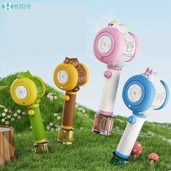 Bộ Bắn Bong Bóng Tự Động Có Đèn LED Hình Thú Cho Bé