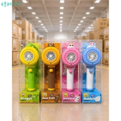 Bộ Bắn Bong Bóng Tự Động Có Đèn LED Hình Thú Cho Bé