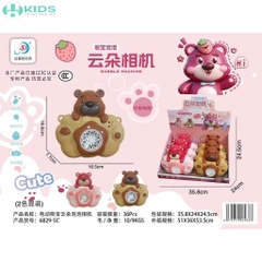 Máy Ảnh Bong Bóng Hình Gấu Tự Động Có Đèn Cho Bé