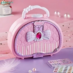 Túi Xách Trang Điểm Cho Bé, Bộ Makeup Có Gương, Phấn Màu, Son Và Phụ Kiện Làm Móng