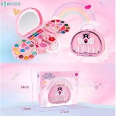 Túi Xách Trang Điểm Cho Bé, Bộ Makeup Có Gương, Phấn Màu, Son Và Phụ Kiện Làm Móng